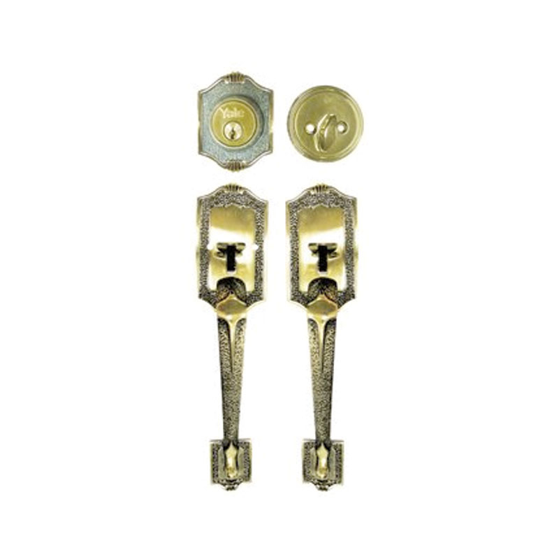 LOCK ENTRANCE HANDLESET 2 CYL (6610AB)(H473)