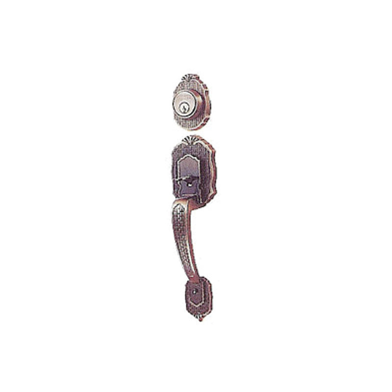 LOCK ENTRANCE HANDLESET DBL. CYL (6610AC) (H1034)