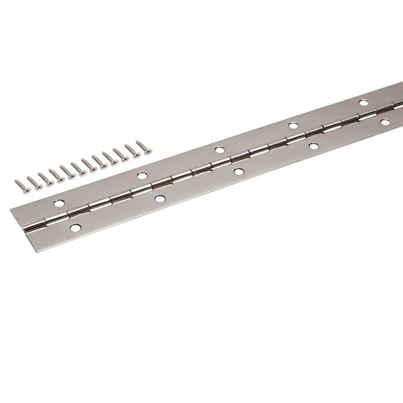 HINGE POLISHED CONTINUOUS PIANO 1-1/4" 24 GA, 8' (IMHE-0020)