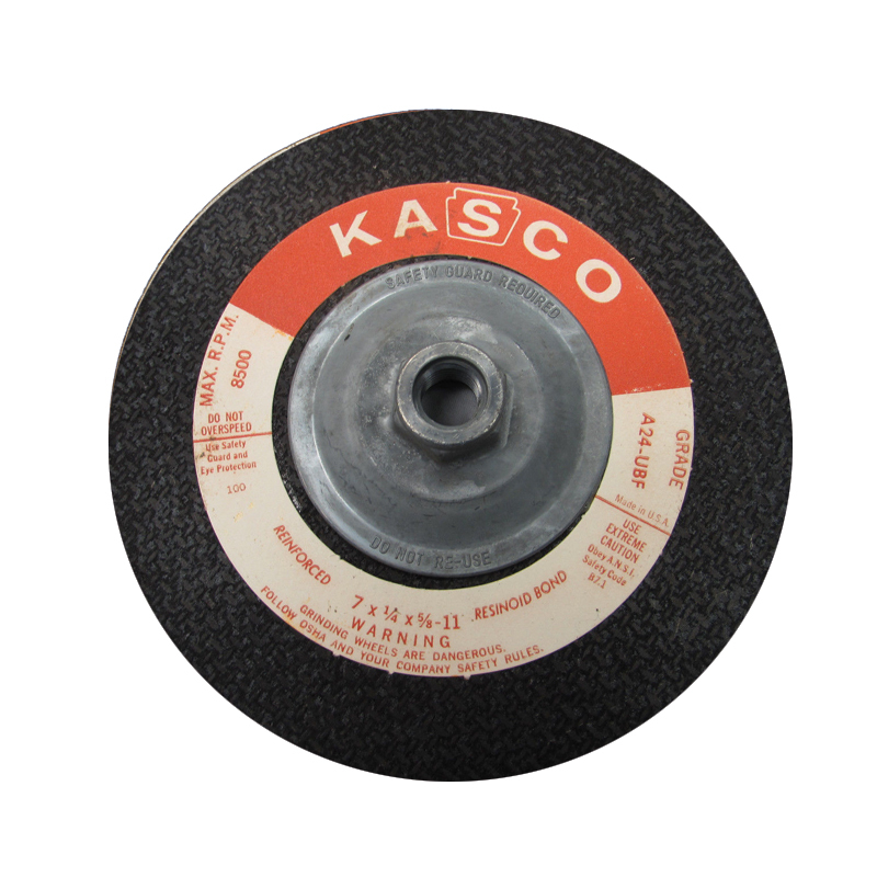 DISCO PARA DESBASTE DE METAL KASCO C/ADAPTADOR PARA PULIDOR  7" X 1 /4" X 5/8"
