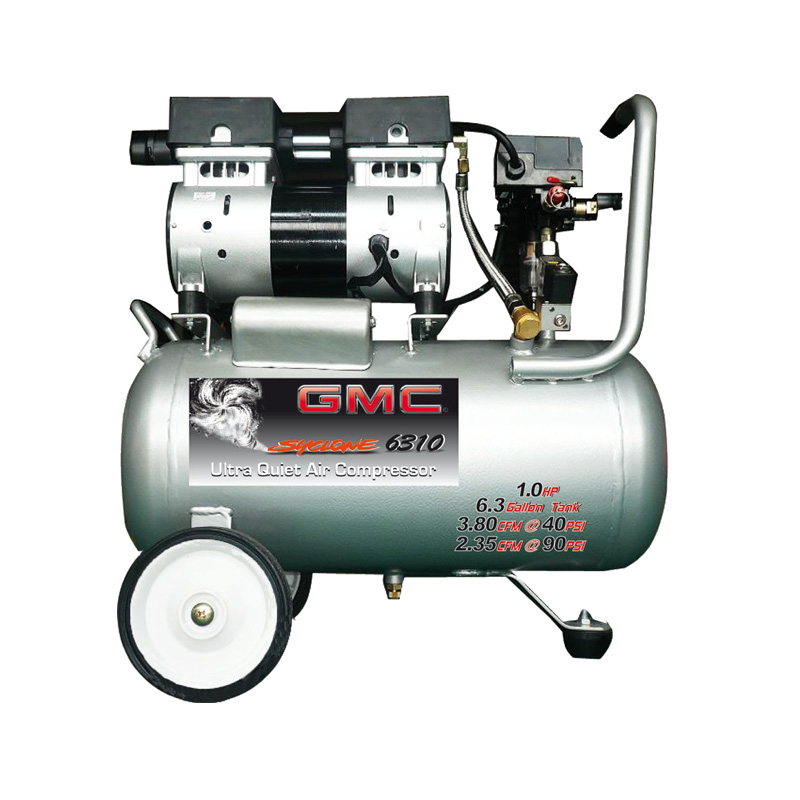 COMPRESOR DE AIRE GMC, 110VOLTS/60HZ, 40-90 PSI, CAP. 6.3 GALONES, SYCLONE 6310