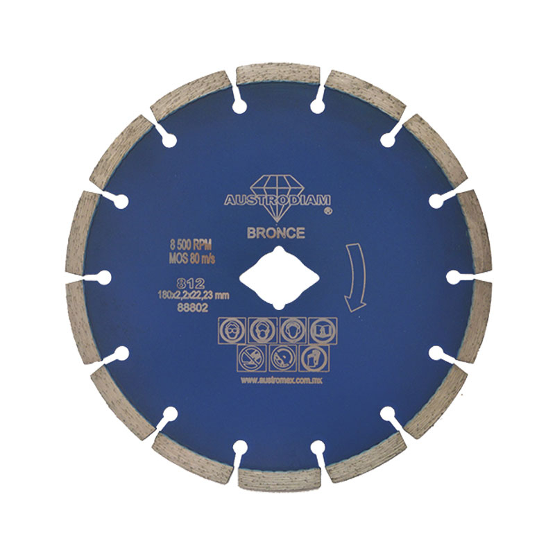 DISCO AUSTROMEX DIAMANTE USO GENERAL P/PULIDOR 7" DENTADO AZUL #812