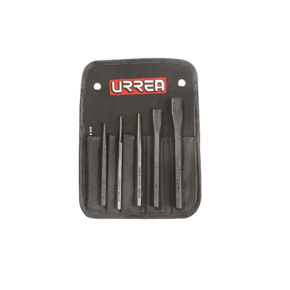 JUEGO URREA DE PUNZONES, CINCELES Y BOTADORES CON ESTUCHE, 5 PIEZAS (NO.3)