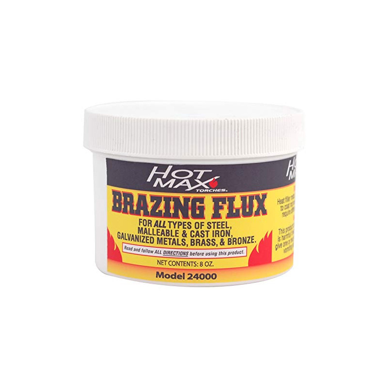 POLVO HOT MAX FLUX PARA SOLDADURA BRONCE 8 OZ