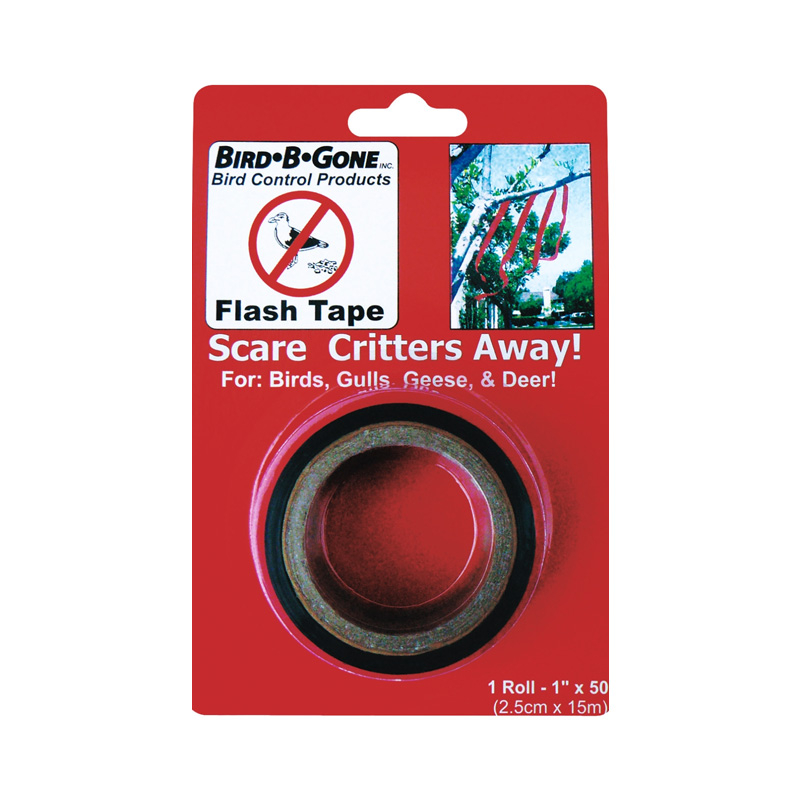 ANTI-AVES CINTA REFLECTIVA ROJA DE 1" X 50' (MMFT-050)