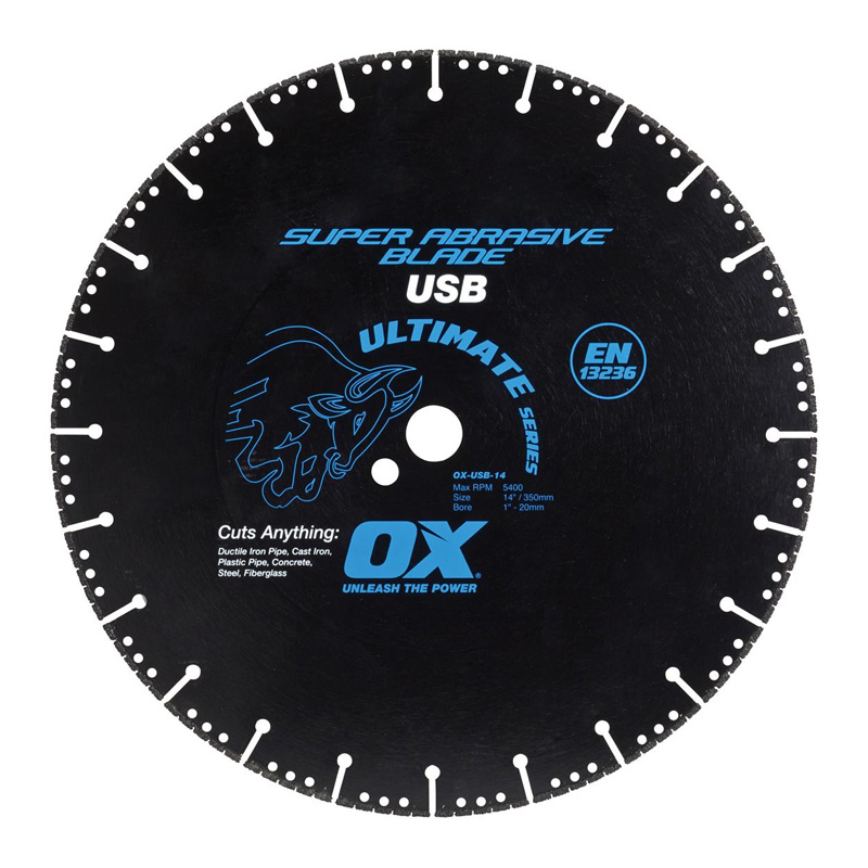 DISCO DIAMANTE OX UNIVERSAL P/METAL Y ANGULO 7", 7/8" - 5/8"