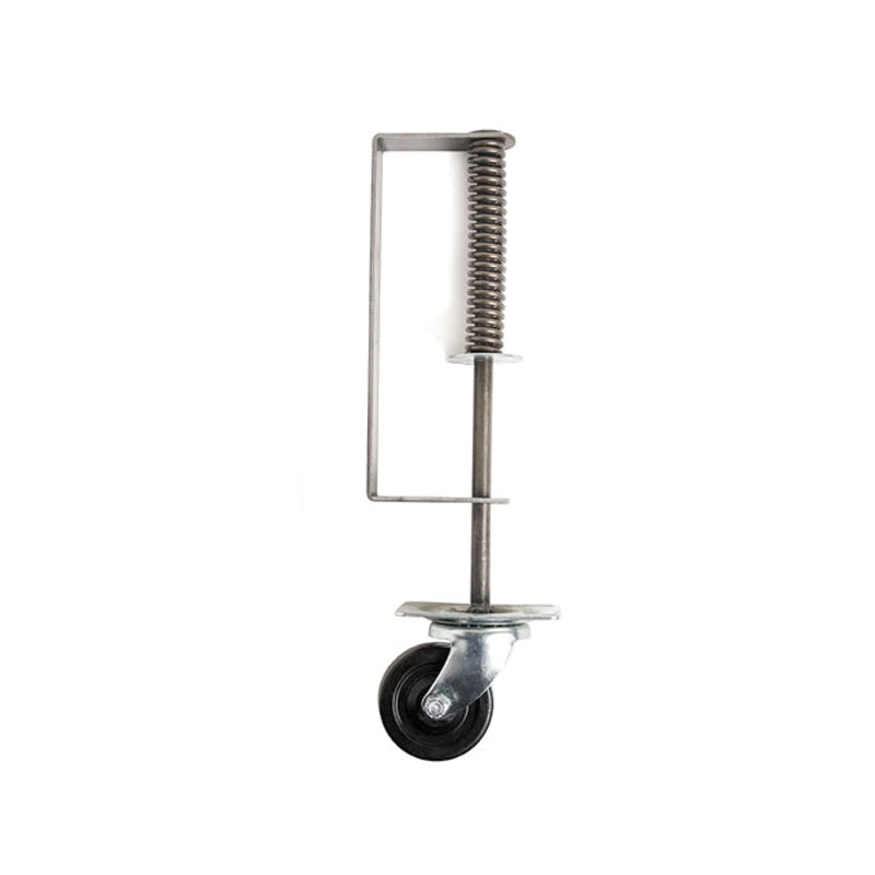 GATE SPRING ROLLER HEAVY DUTY SPRING MILL FINISH W/WHEEL (ASH-0707)