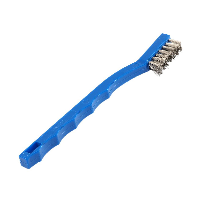 CEPILLO DE ALAMBRE ACERO INOXIDABLE CON MANGO DE PLASTICO,7-1/4" X .006"(70488 )