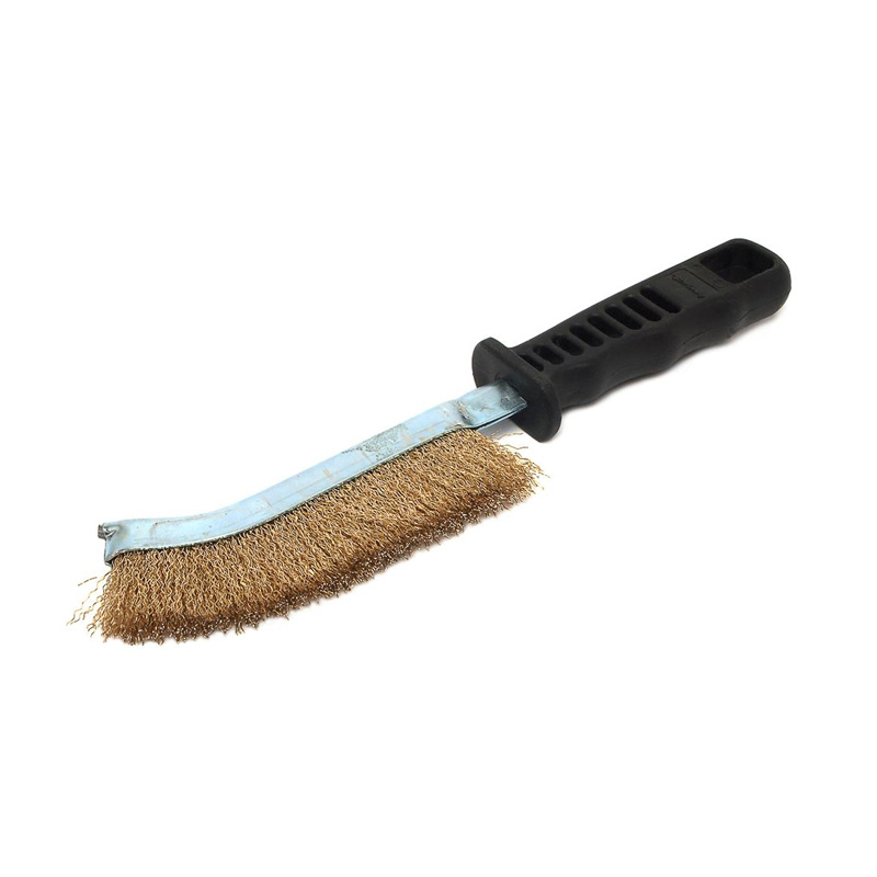 CEPILLO DE ALAMBRE LATON, HD CON MANGO DE PLASTICO (70516)
