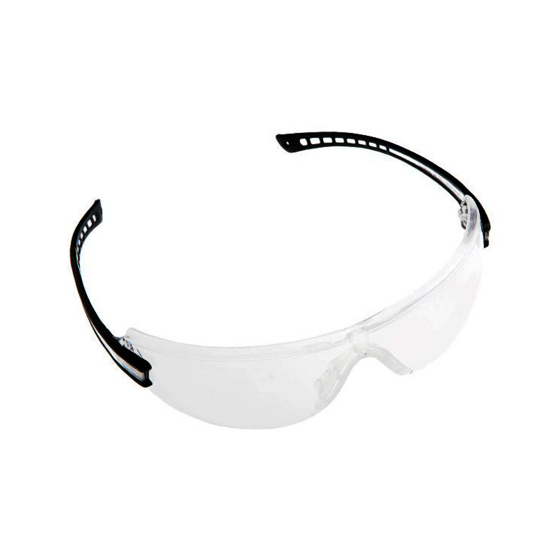 55407 GAFAS DE SEGURIDAD, LUMINARY LENTE CLARA CON EL CLARO LA INSERCIÓN Y TEMPLO NEGRO