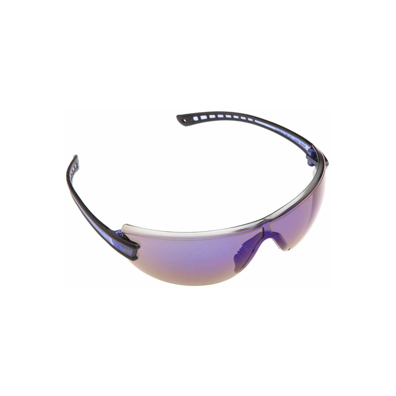 55409 GAFAS DE SEGURIDAD, LUMINARY AZUL ESPEJO CON LENTE AZUL INSERCIÓN Y TEMPLO NEGRO