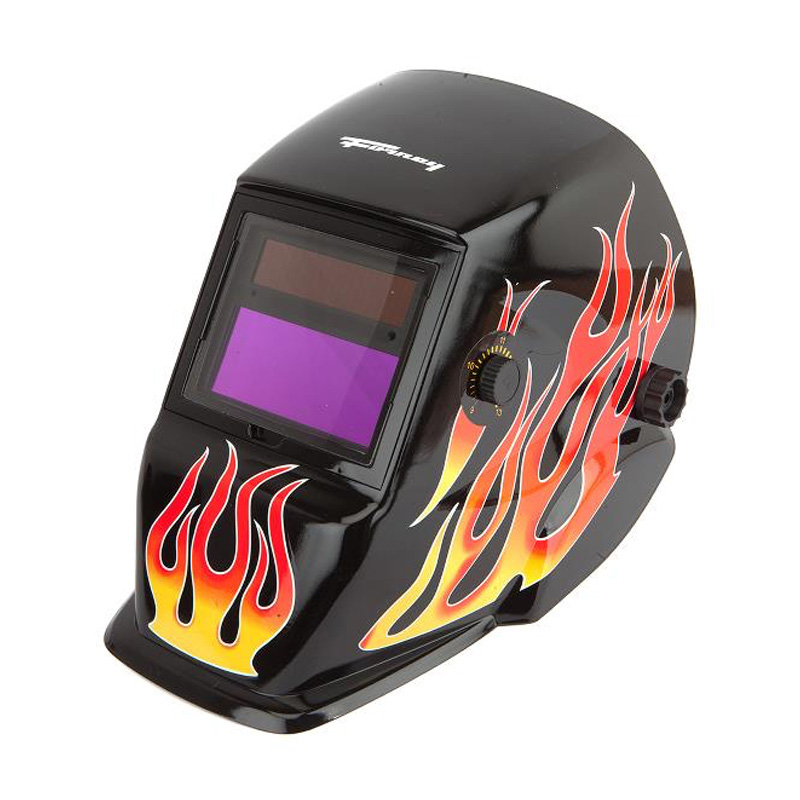 ARC WELDING HELMET,AUTO-DARKENING, VARIABLE SHADE #9 -13 FLAME DESIGN (55698)