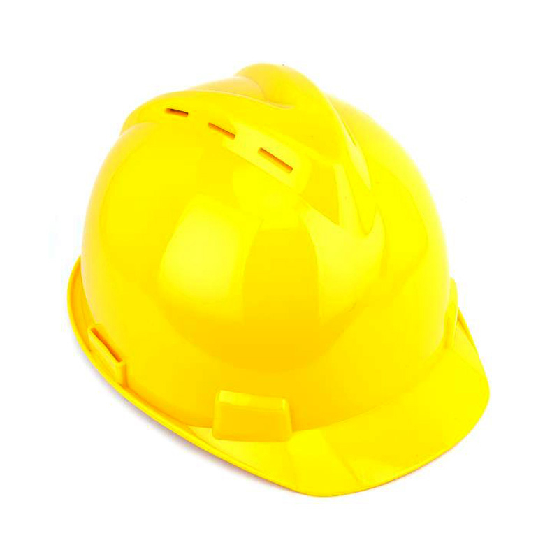 55829 CASCO, STYLE 'BALL-PAC », AMARILLO CON TRINQUETE TOCADOS