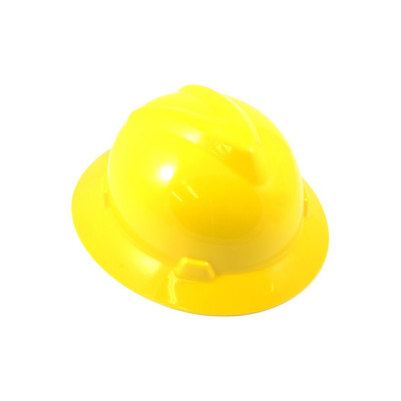 55832 CASCO DE SEGURIDAD,AMARILLO CON 4 PUNTOS DE TRINQUETE TOCADOS