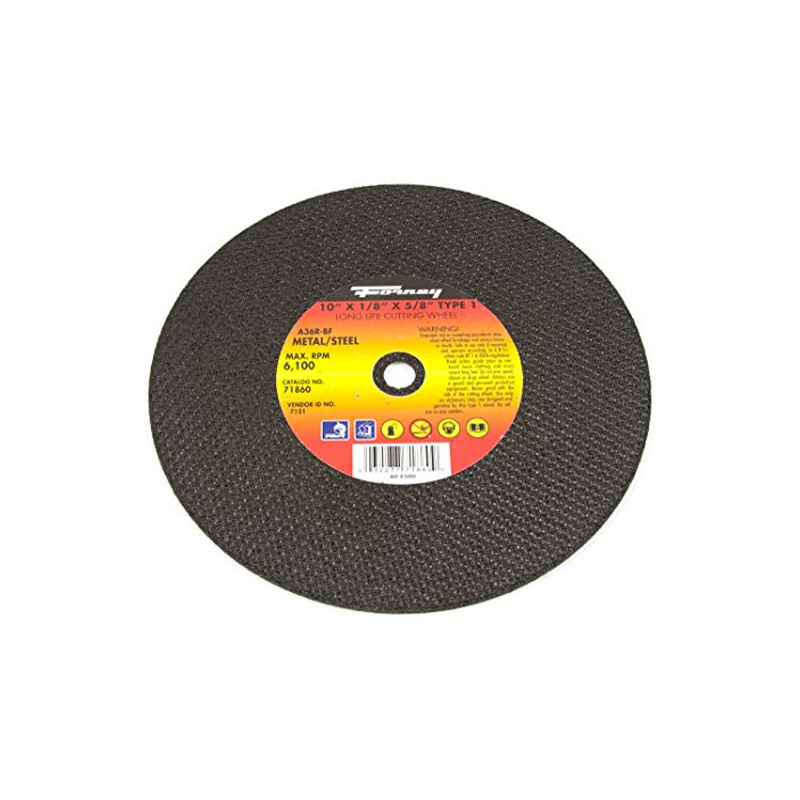 71860 TIPO 1 ACERO DE LA RUEDA DE CORTE 10 "X 1/8" X 5/8 "A36R-BF
