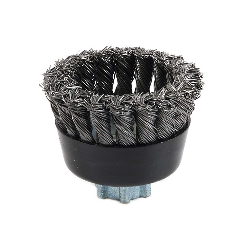 72866 INDUSTRIAL PRO TAZA DE ALAMBRE NUDO GIRO CEPILLOS DE 3 "5/8" -11 Y M14X2.0 0.020 "