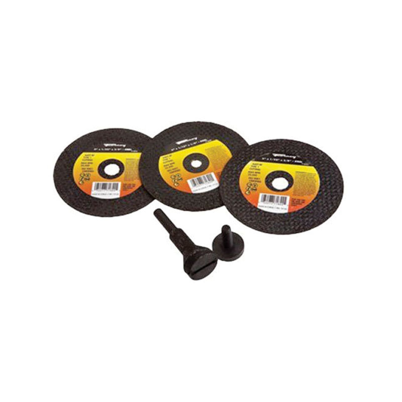 5-PIECE 3" CUT-OFF WHEEL KIT WITH 1/4" SHANK MANDREL (71798)