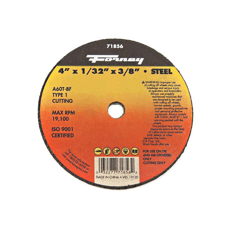 DISCO DE CORTE TIPO 1, 4 "X 1/32" X 3/8 "A60T-BF (71856)