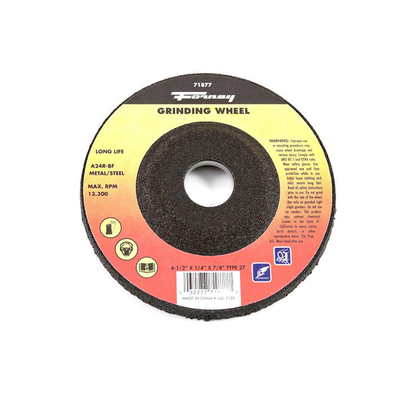 DISCO DE RECTIFICAR TIPO 27, 4-1/2 "X 1/4" X 7/8 " A24R (71877)