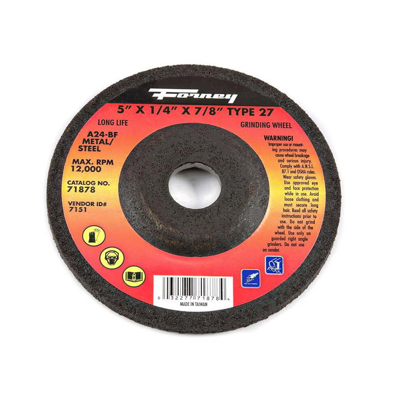 DISCO DE RECTIFICAR  TIPO 27, 5 "X 1/4" X 7/8 "A24R -71878 (DW4543)