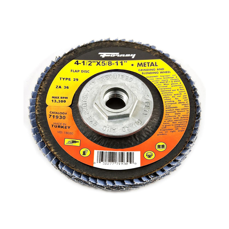 DISCO DISCO T-FLAP DE ALTA DENSIDAD DE ZIRCONIA  TIPO 29, 4-1/2 "X 5/8"-11THD X 36X ZA36 -71930