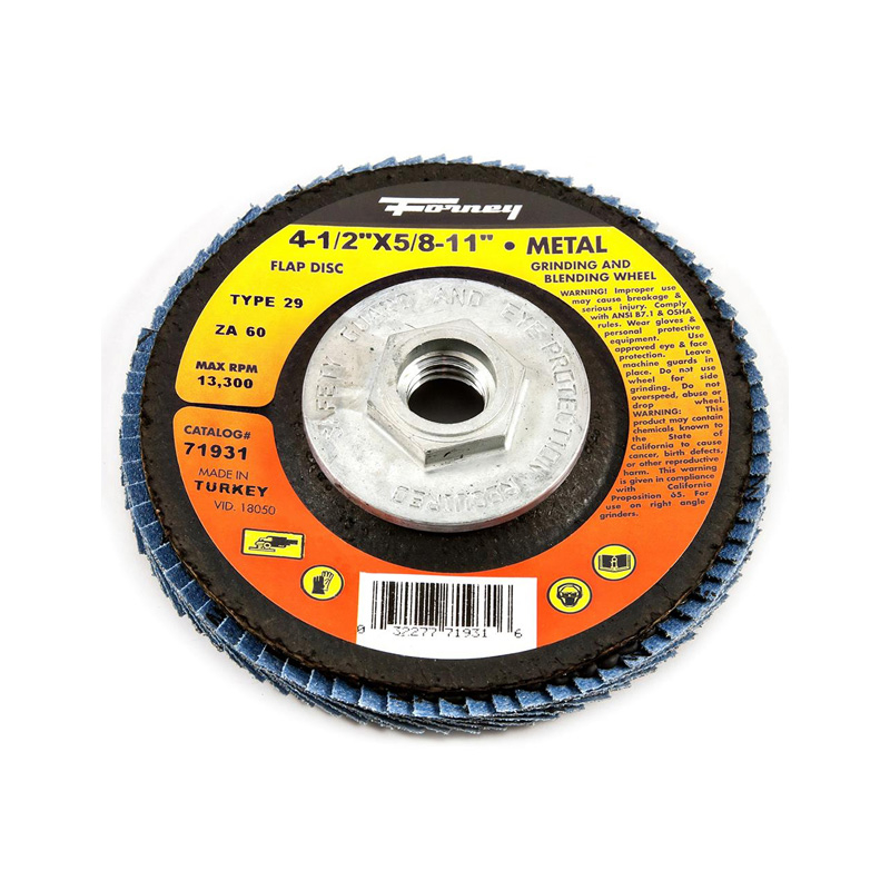 DISCO DISCO T-FLAP DE ALTA DENSIDAD DE ZIRCONIA  TIPO 29, 4-1/2 "X 5/8"-11THD 60 ZA60 -71931