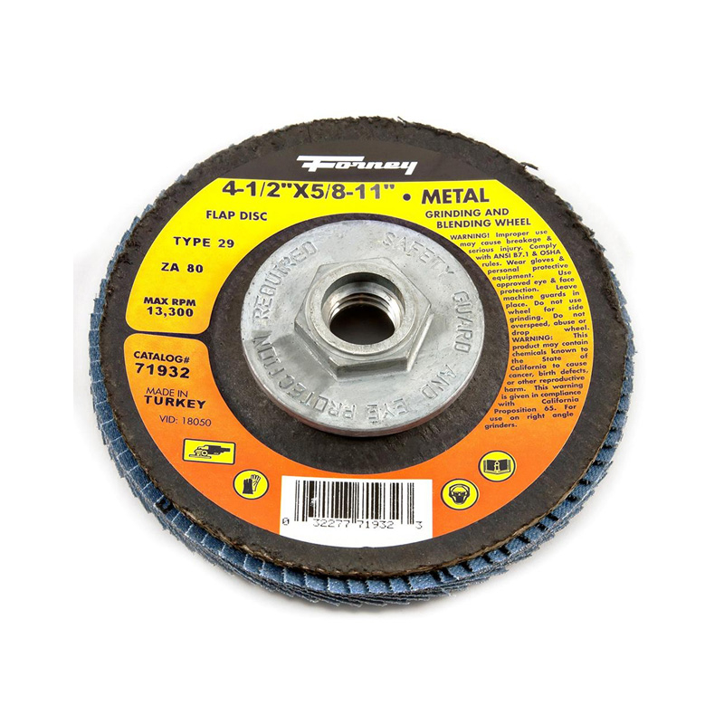 DISCO DISCO T-FLAP DE ALTA DENSIDAD DE ZIRCONIA  TIPO 29,  4-1/2 "X 5/8"-11THD X 80 ZA80 -71932