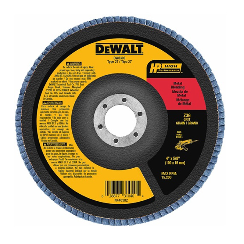 4-1/2" X 7/8"  Z60 T27 FLAP DISC (DW8352 )