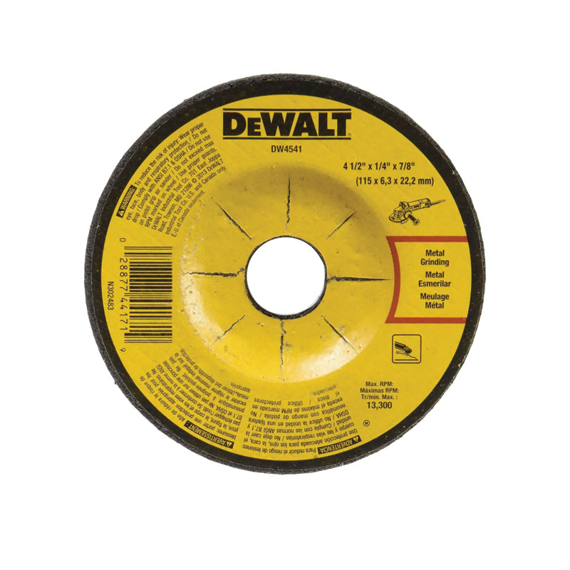 DISCO DE CORTE  DEWALT 4-1/2" X 1/4" X 7/8" DW4541
