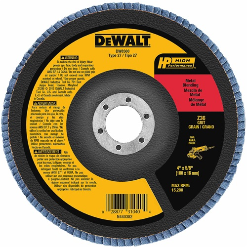 4-1/2"X5/8"-11 Z40 T27  FLAP DISC (DW8356)