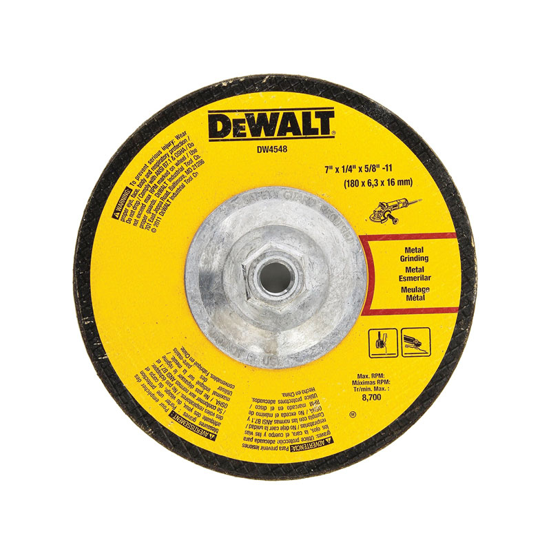 DISCO DE CORTE  DEWALT 7 "X1 / 4" X 5/8 "-11 DW4548