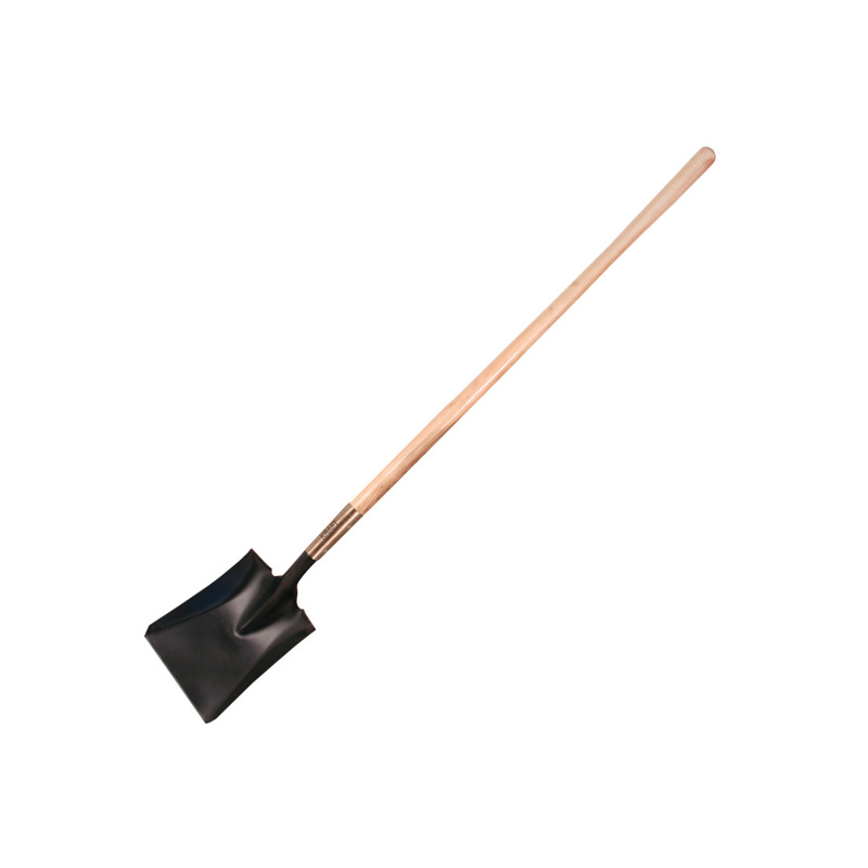 PALA CUADRADO CON MANGO LARGO DE MADERA DE 48 "