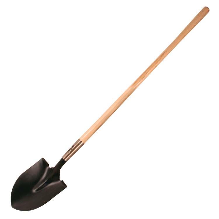 PALA DE PUNTA REDONDA CON MANGO DE MADERA 48" GG864
