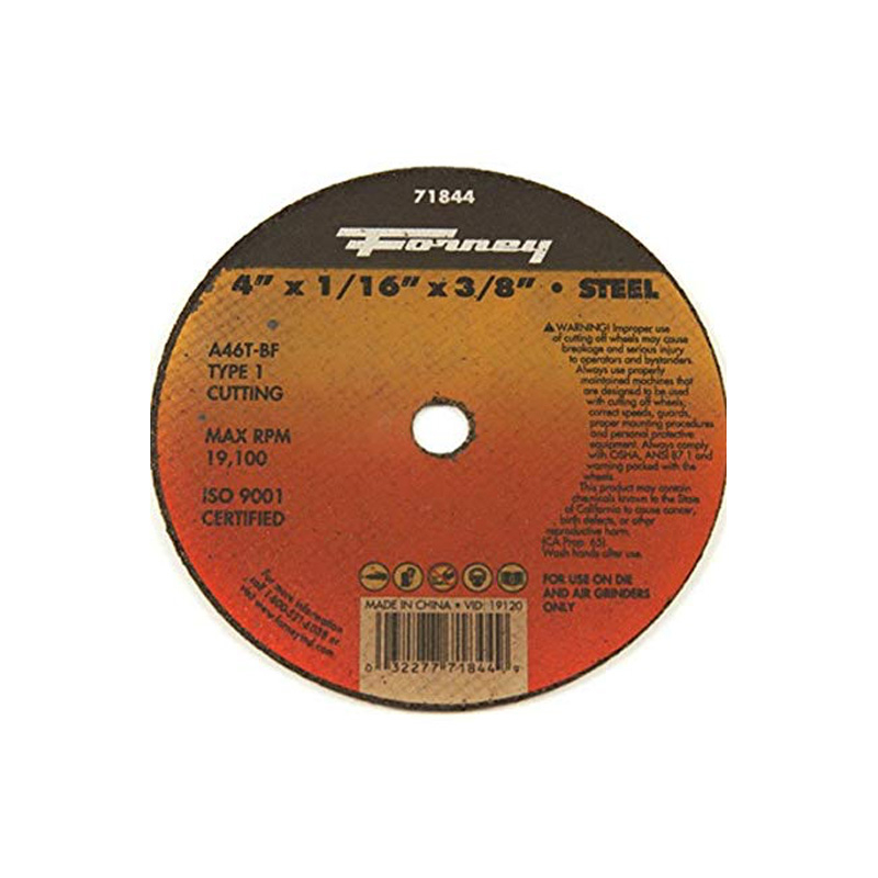 71844 TYPE 1 STEEL CUTTING WHEEL 4" X 1/16" X 3/8" 71788