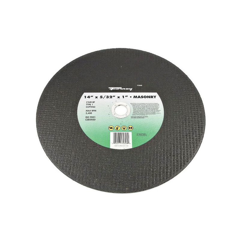 DISCO DE CORTE 1 ALBAÑILERIA TIPO 1, 14" X 5/32" X 1" 72358