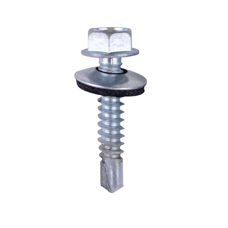 Pija Punta de Broca Larga Vida Hex c/sellador 1/4"-14x7/8" 250/BOLSA