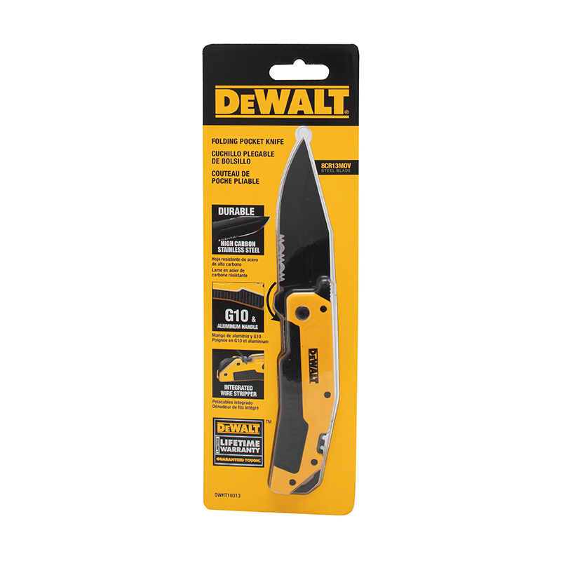 CUCHILLO DE BOLSILLO DEWALT PREMIUM