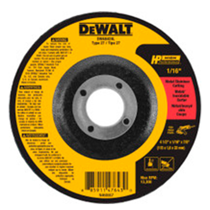 4-1/2 X .040 X 7/8 HP T1 HIGH PERFORMANCE CUT-OFF WHEEL (DWA8062F)