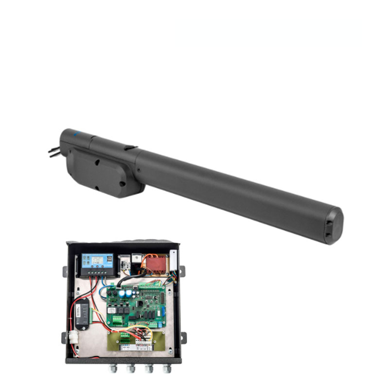 16 & 800 LB CAPACITY; DUAL ELECTRO MECHANICAL LONG SWING ARM COMPLETE. INCLUDED: PHOTO EYE, BATTERY BACK-UP AND EAGLE OPEN